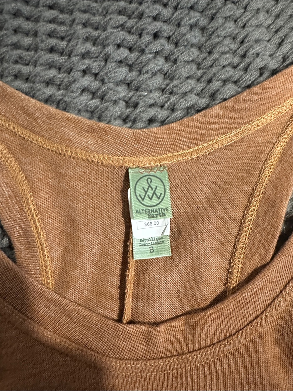 Alternative Racerback Maxi Dress in Rust - Picture 3 of 3